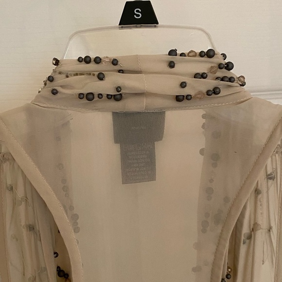 Frederick’s of Hollywood sheer top with beads and rhinestones - Picture 6 of 8